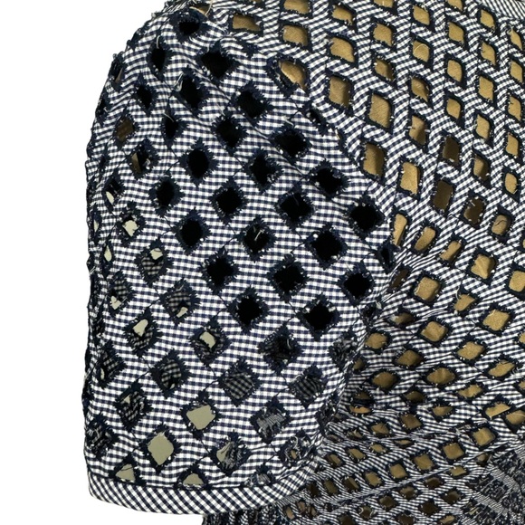 * Michael Kors Italy Dress Size 6 Fit and Flare Mini Dress Blue Runway Couture - Picture 8 of 15